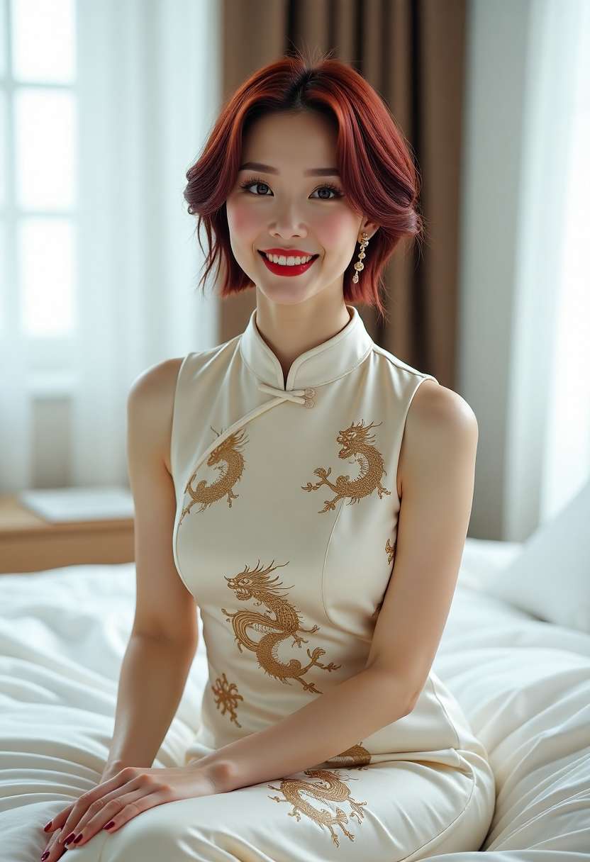 雪女与同伴在冬日街道相遇的动画剧照